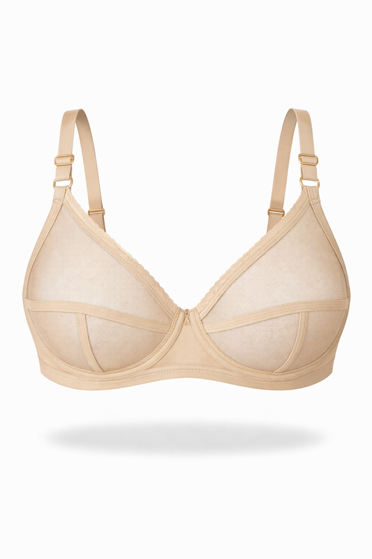 Sheer Transparent Net Bra