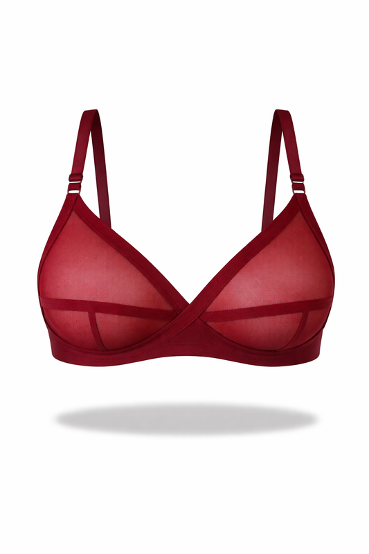 Sheer Transparent Net Bra