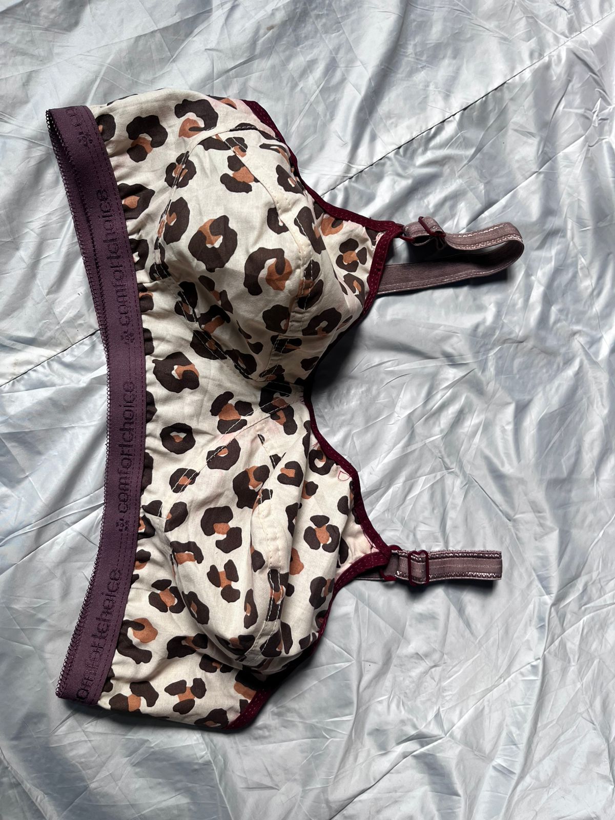 Women Leopard Print Cotton Bra