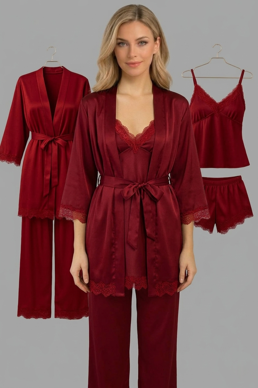 5-Piece Nighty Set (Short, Pajama, Shirt, Long Shirt, Gown)