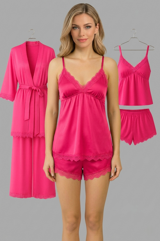 5-Piece Nighty Set (Short, Pajama, Shirt, Long Shirt, Gown)