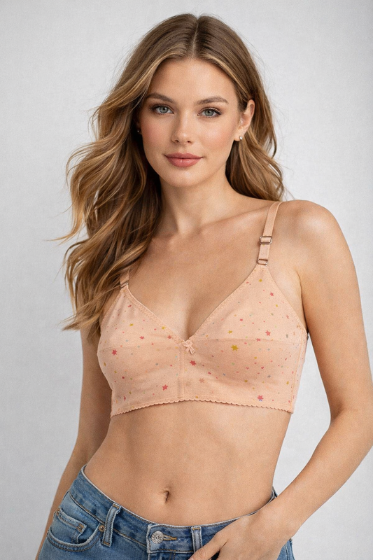 Printed Jersey Bra