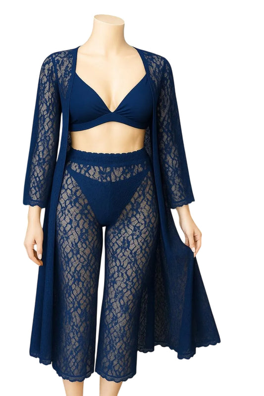 Sheer Lace 4-Piece Set