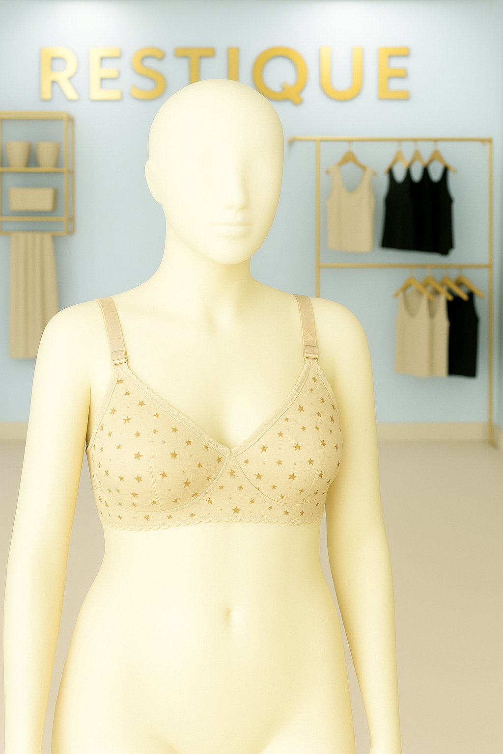 Classic Soft Jersey Bra Printed