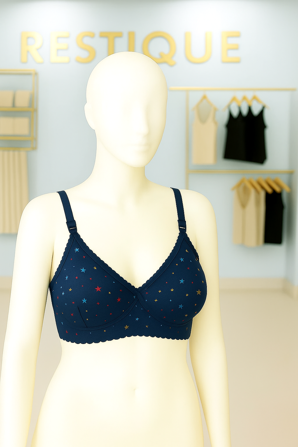 Classic Soft Jersey Bra Printed