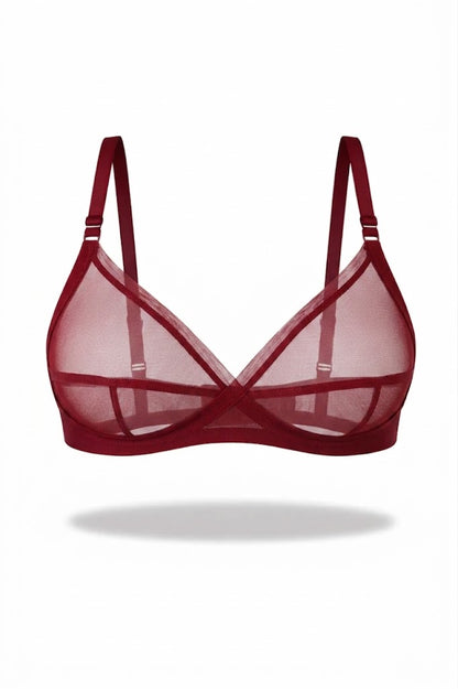 Sheer Transparent Net Bra
