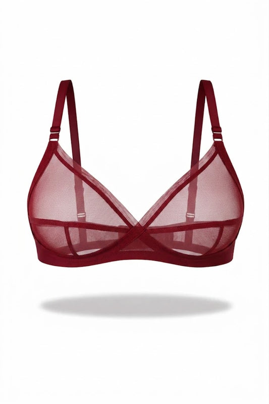Sheer Transparent Net Bra
