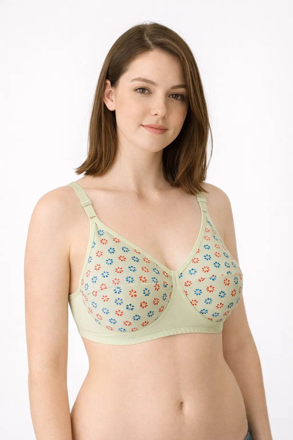 printed jersey bra