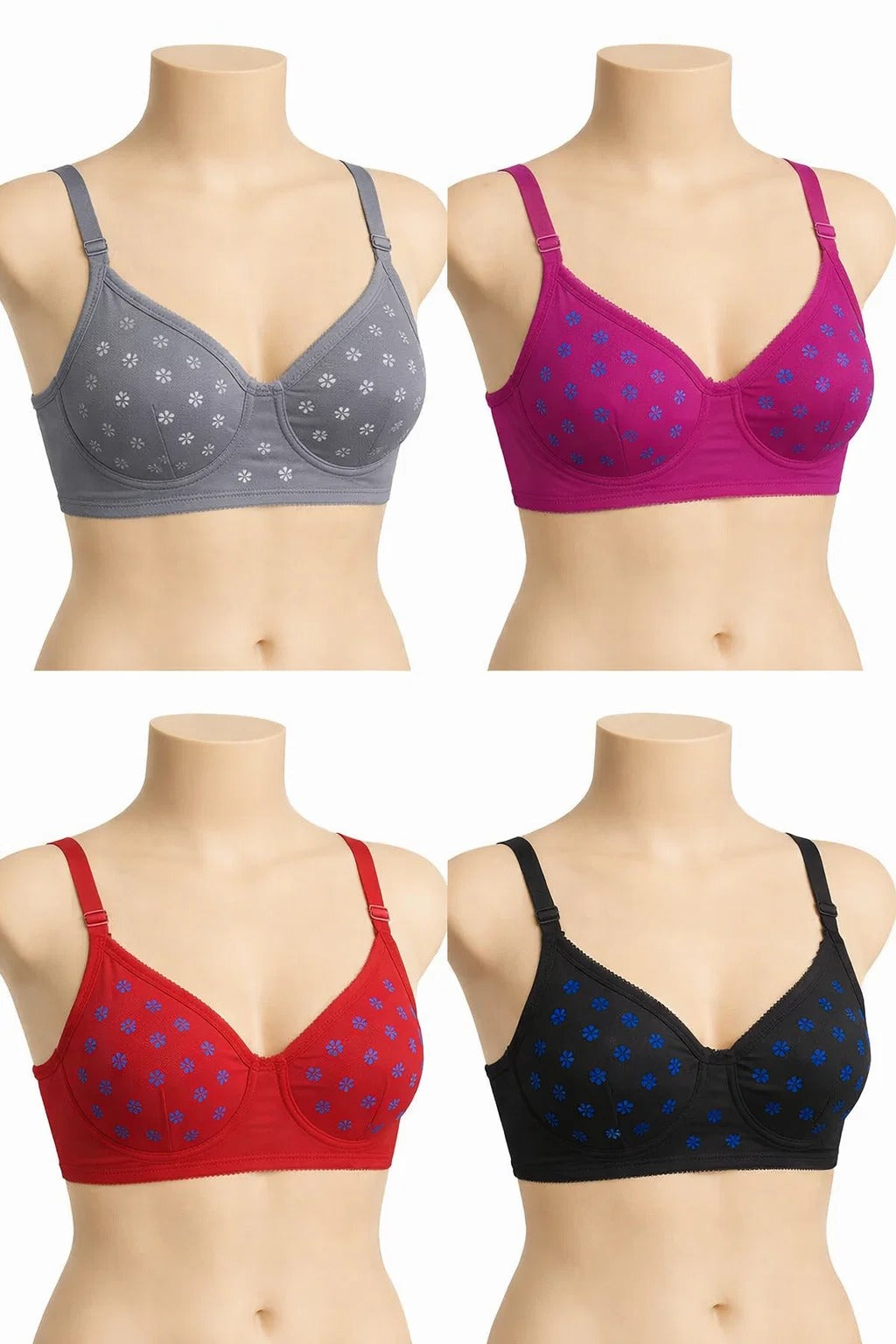 Printed Jersey bra