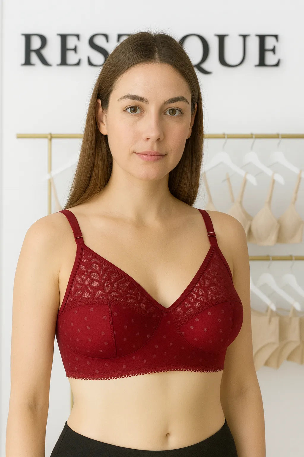 Half Net Bra