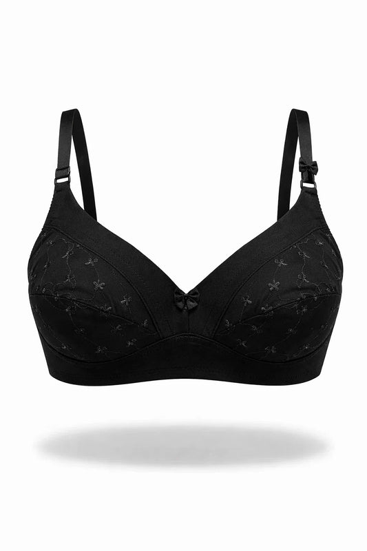 Cotton Embroidered Bra
