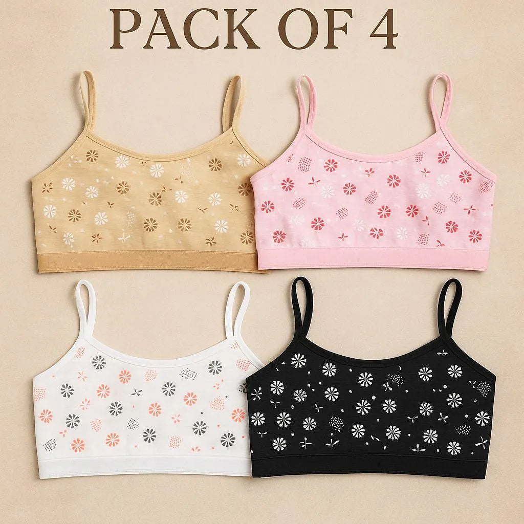 Floral Print Teens Bra
