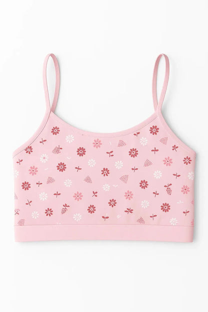 Floral Print Teens Bra