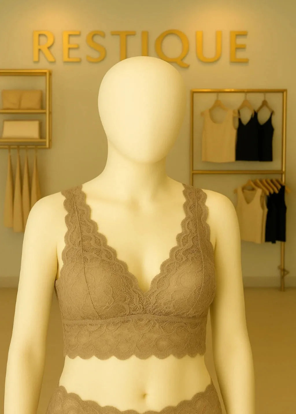 Cotton Net Bra