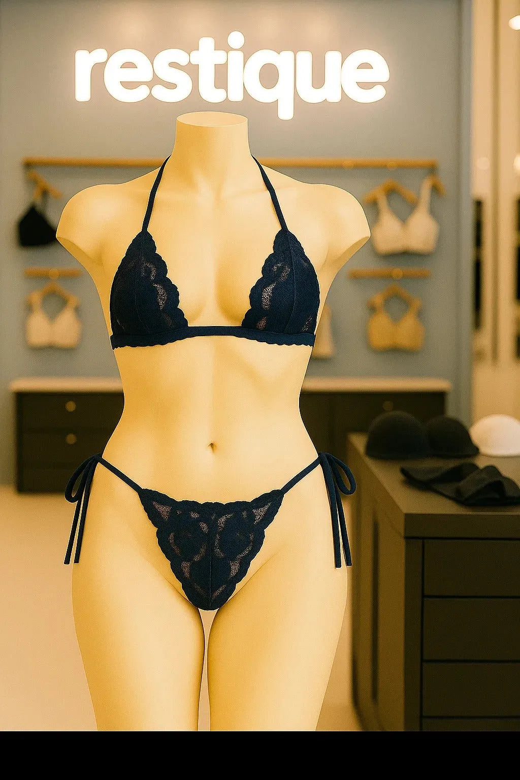 Sheer Lace 2-Piece Set