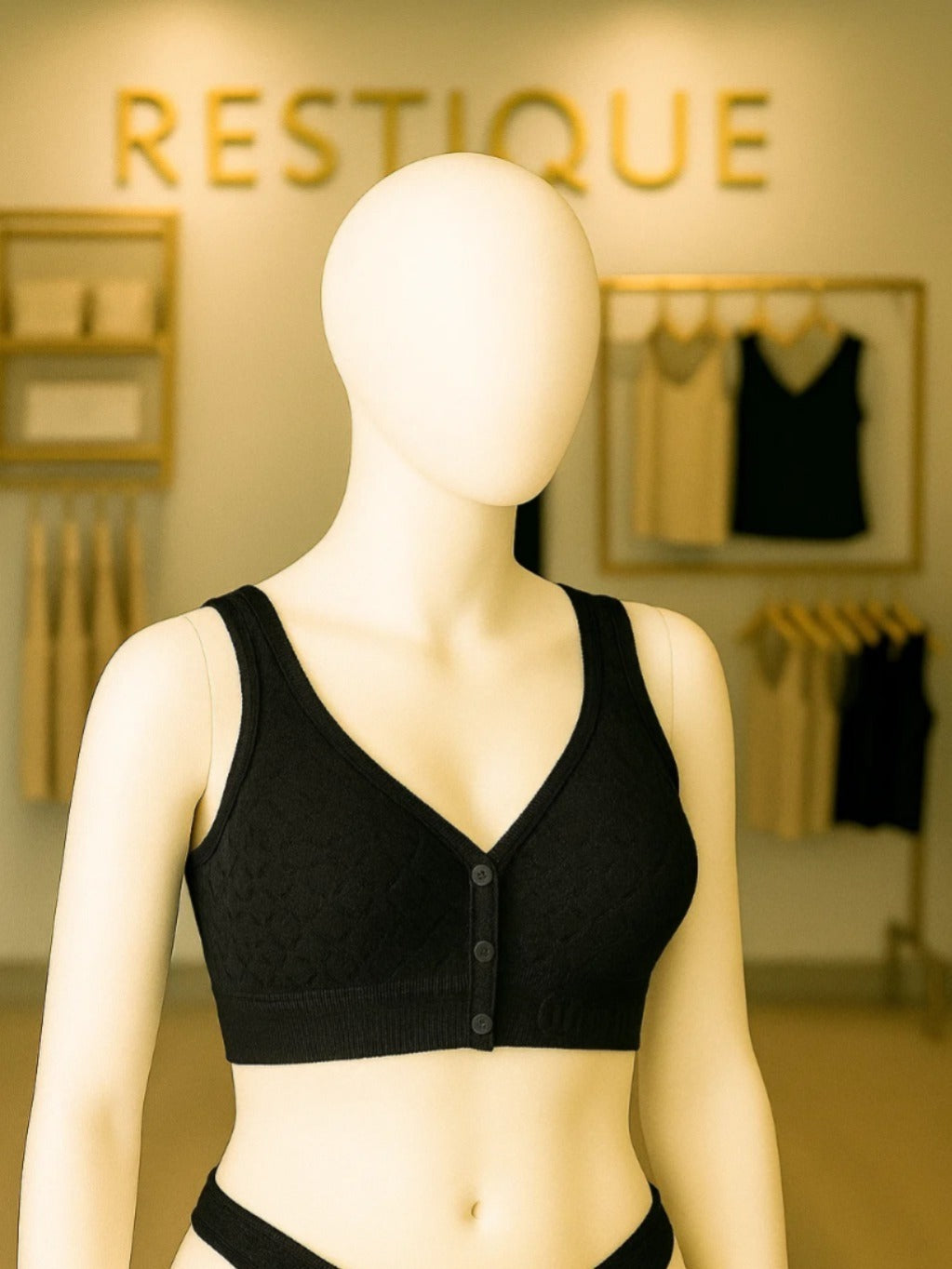 Front open button Bra