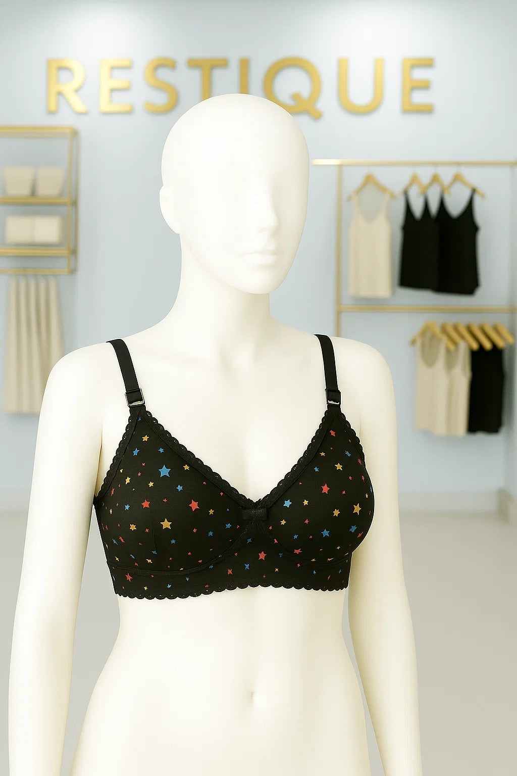 Classic Soft Jersey Bra Printed