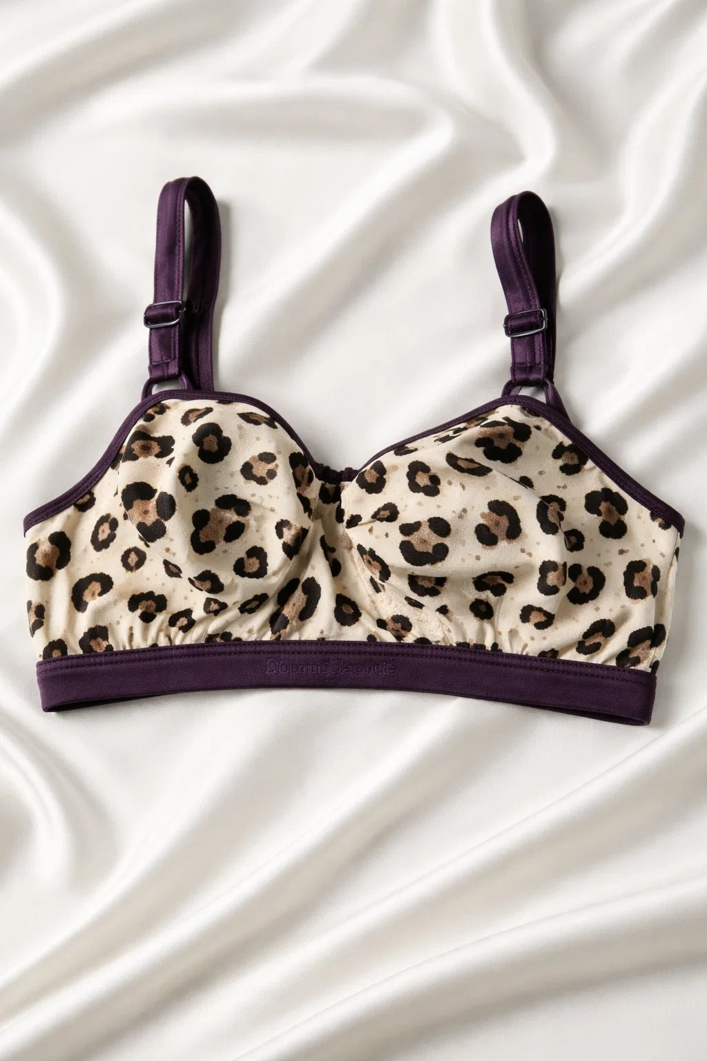 Women Leopard Print Cotton Bra