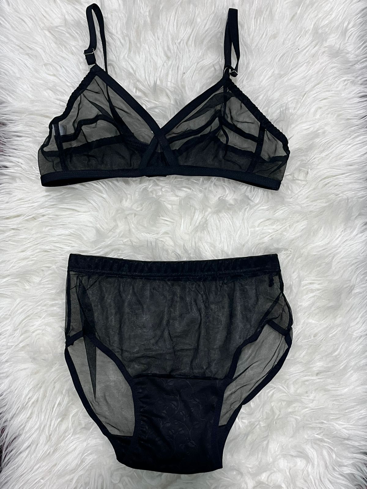 Sheer Transparent Net Bra