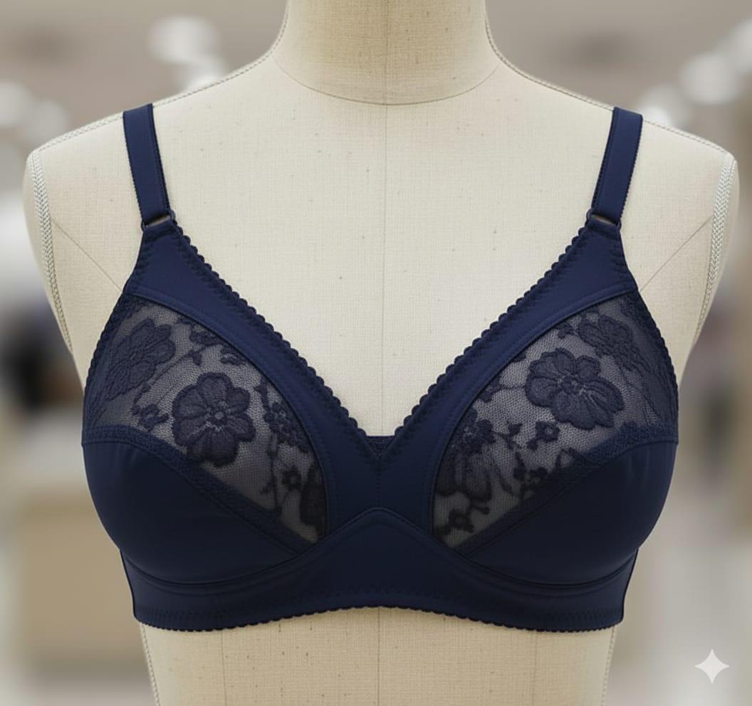 Floral Lace Non-Padded Bra