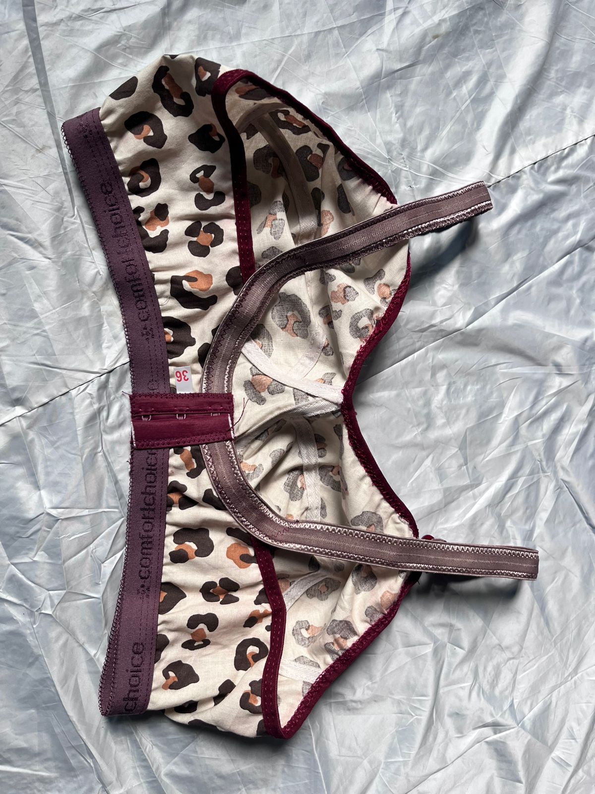 Women Leopard Print Cotton Bra