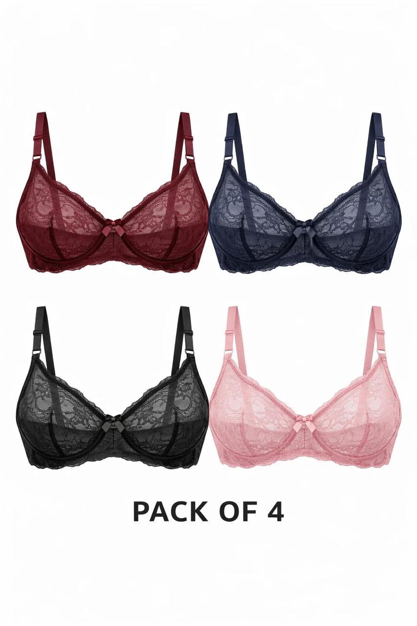 See through Lace Bra