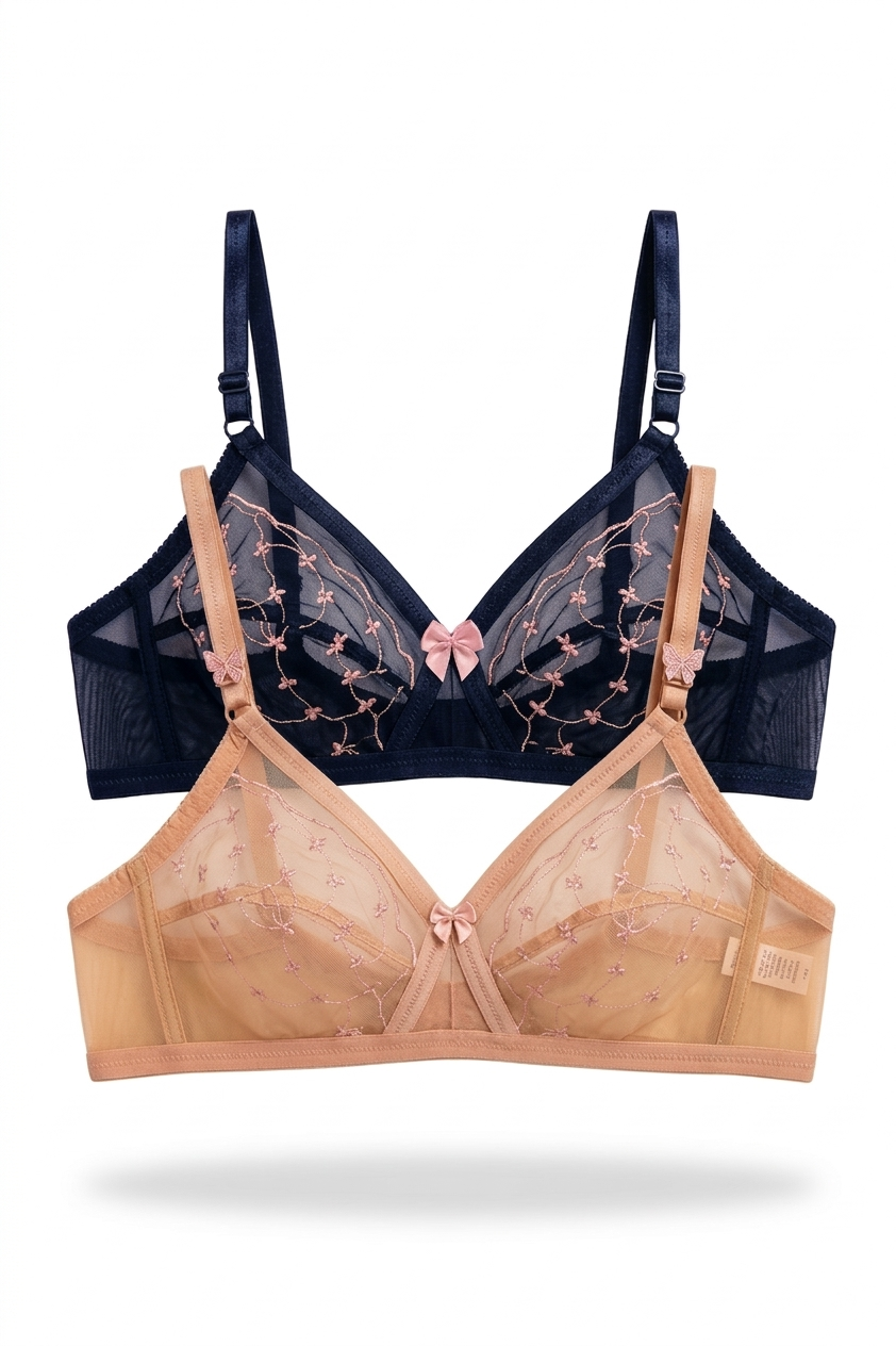Sheer Transparent Net Bra