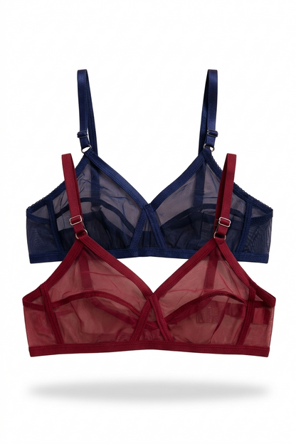 Sheer Transparent Net Bra