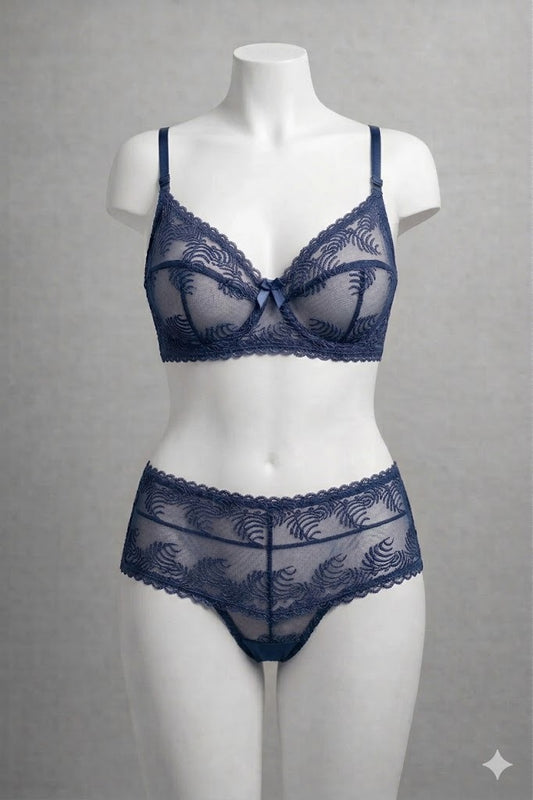 Floral Lace Bra & Panty Set