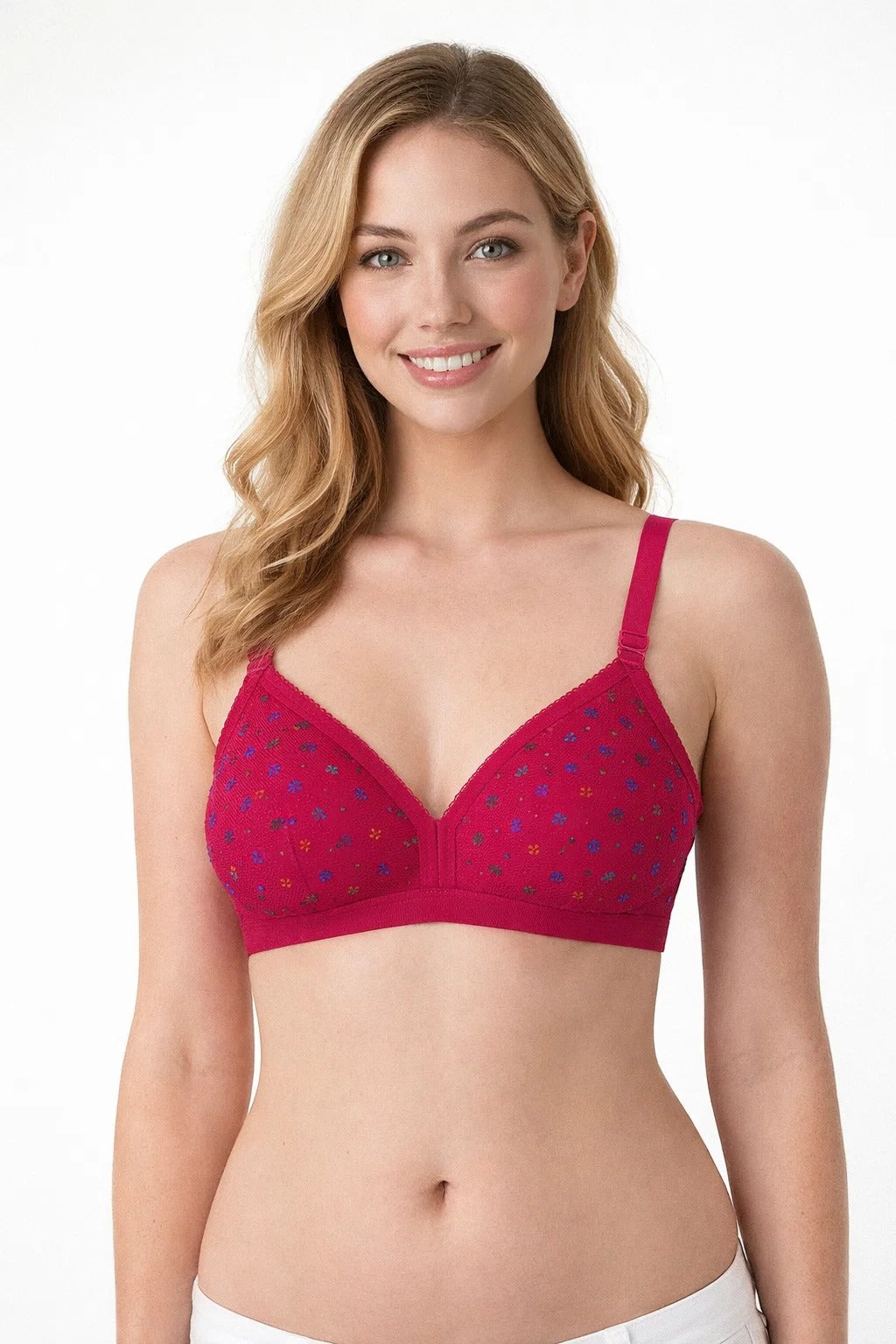 Printed Jersey bra