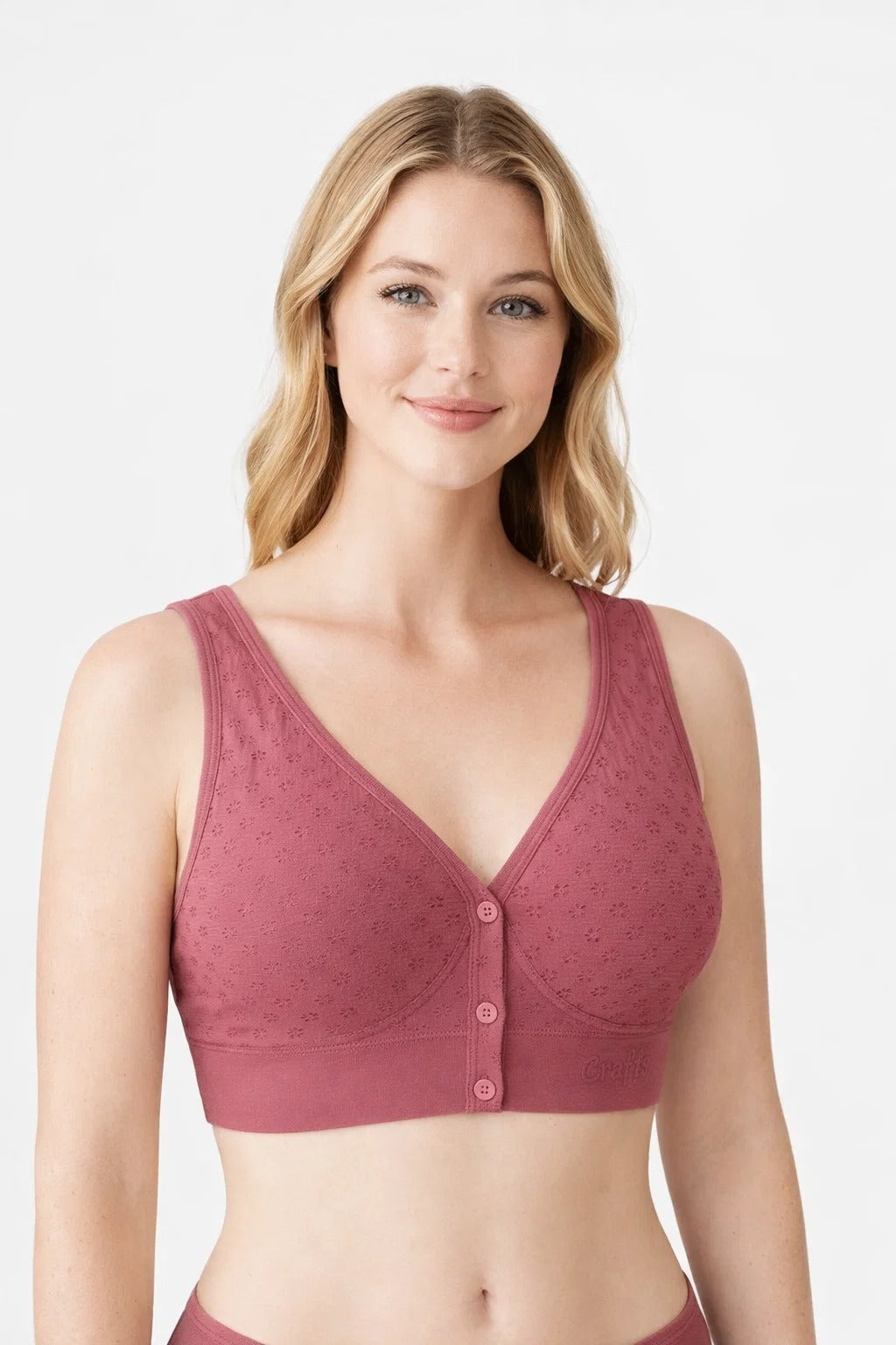 Front Open Button Bra