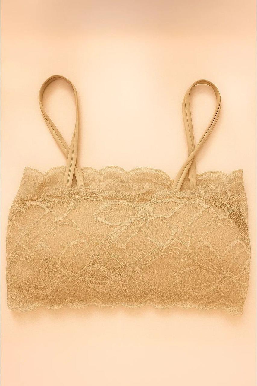 HOOKLESS NET PADDED BRA