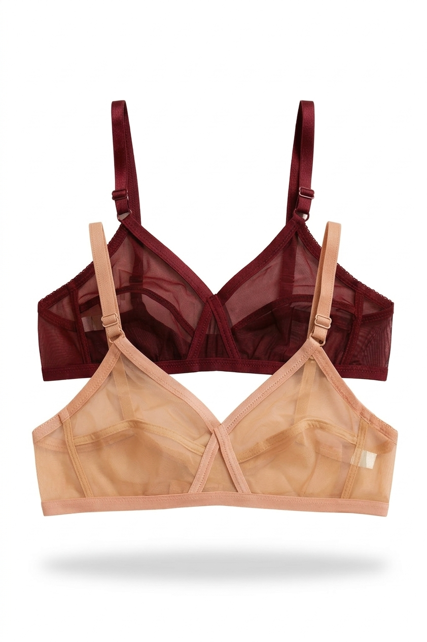 Sheer Transparent Net Bra