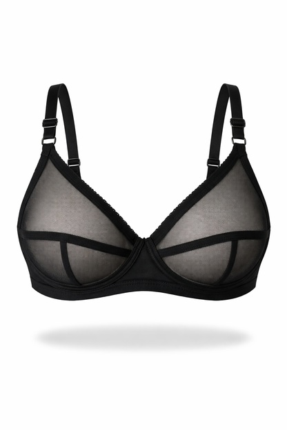 Sheer Transparent Net Bra