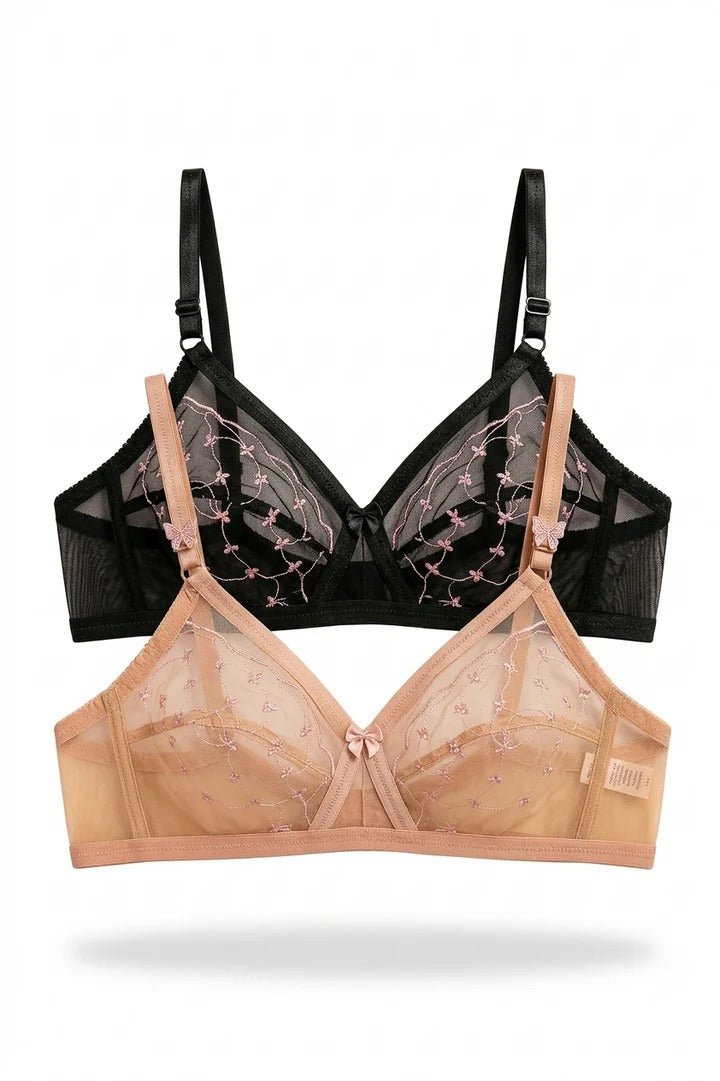 Sheer Transparent Net Bra