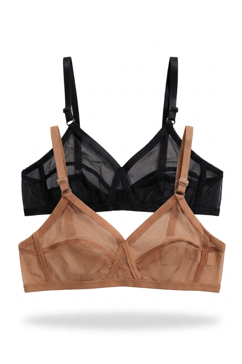 Sheer Transparent Net Bra