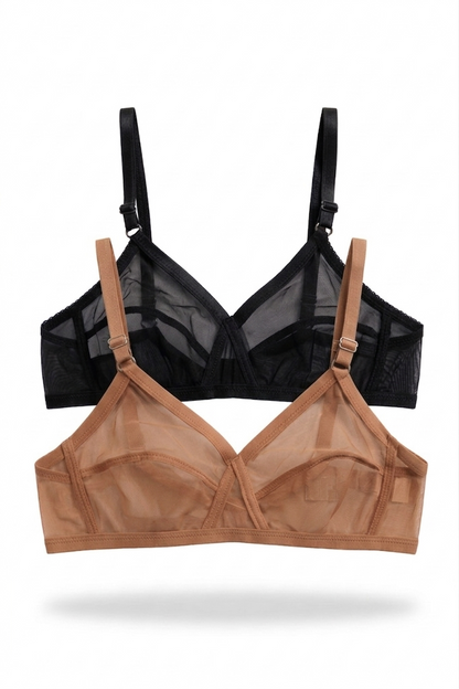 Sheer Transparent Net Bra